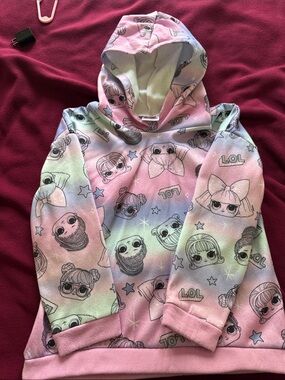 L.O.L. Surprise! Pastel Rainbow Character Hoodie - Pink, Purple, Blue